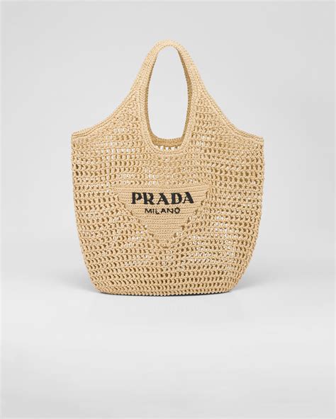 prada tan beach bag|prada straw bags.